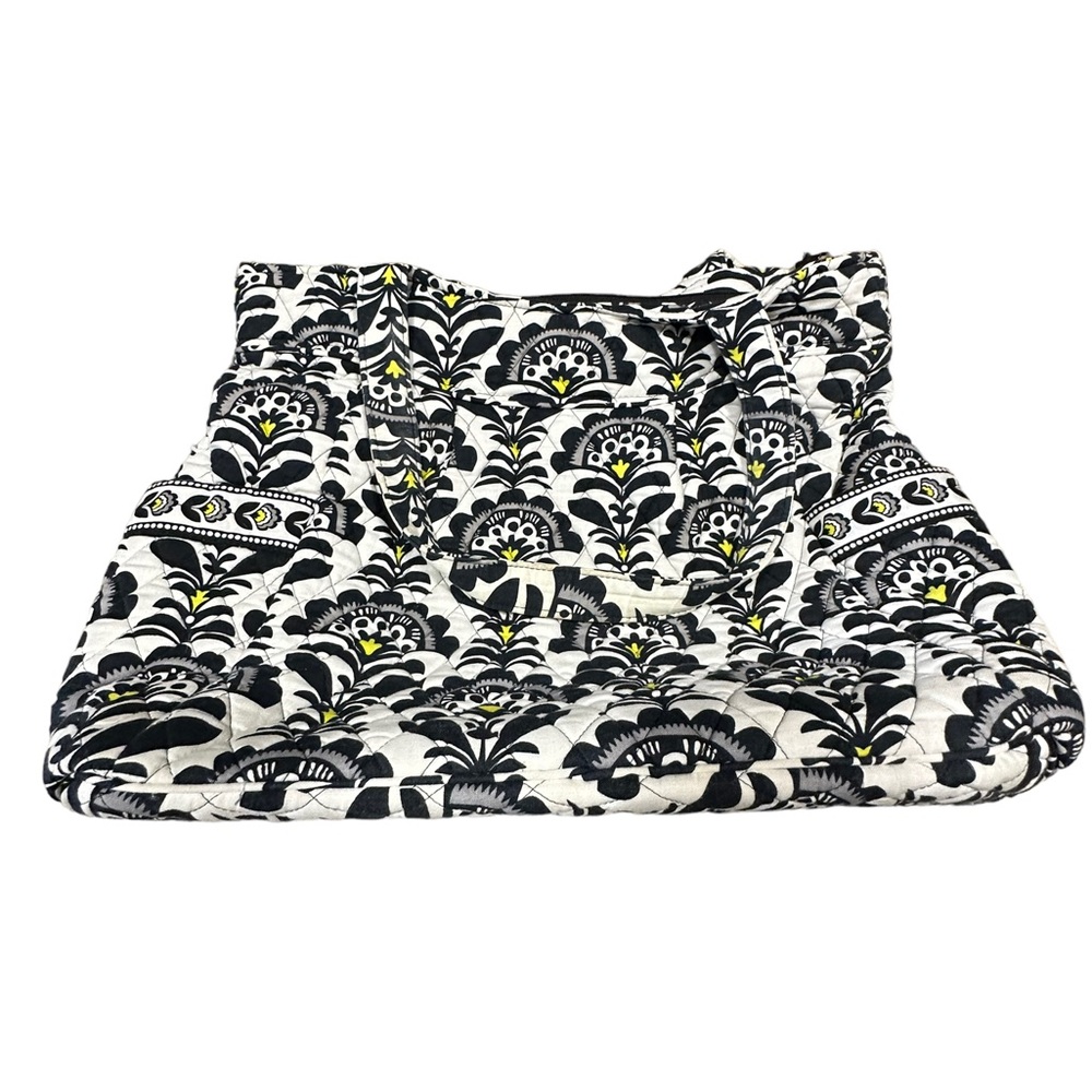 Vera Bradley Black and White with Yellow Cloth Shoulder Bag